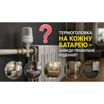Чи потрібно ставити термоголовки на кожну батарею?