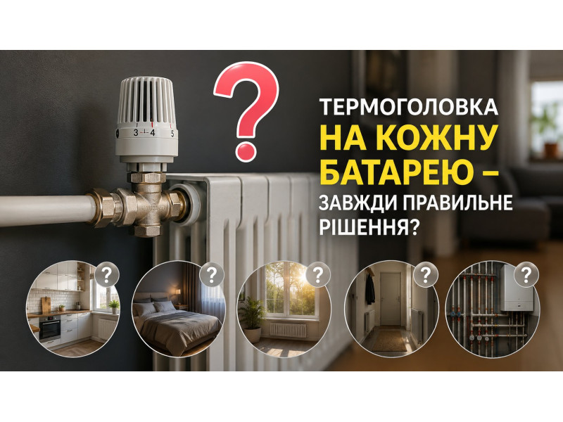 Нужно ли ставить термоголовки на каждую батарею?