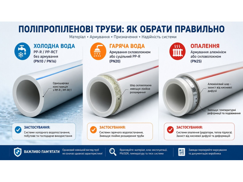 Полипропиленовые трубы для воды и отопления: как выбрать подходящий тип