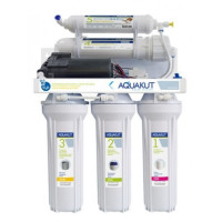 Обратный осмос. 50 G RO-5 A-01 + насос пластик.бак  AQUAKUT
