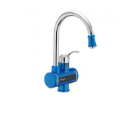 Смеситель кухня електр. 240-Е Blue (LED табло) узо MIXXUS