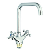 Смеситель для кухни двухрычажный DML 4-C827 (TOE-827) ZEGOR