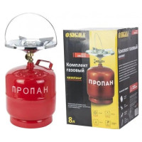 Балон газовый  Красный 8л с горелкой Sigma