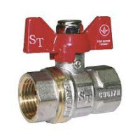 Кран шаровый 1 В/В бабочка SANTAN Professional